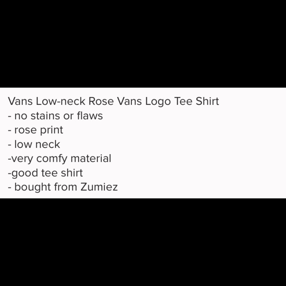VANS ROSE TEE - Picture 5 of 5